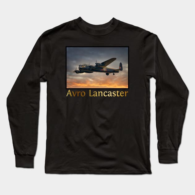 Avro Lancaster Long Sleeve T-Shirt by SteveHClark